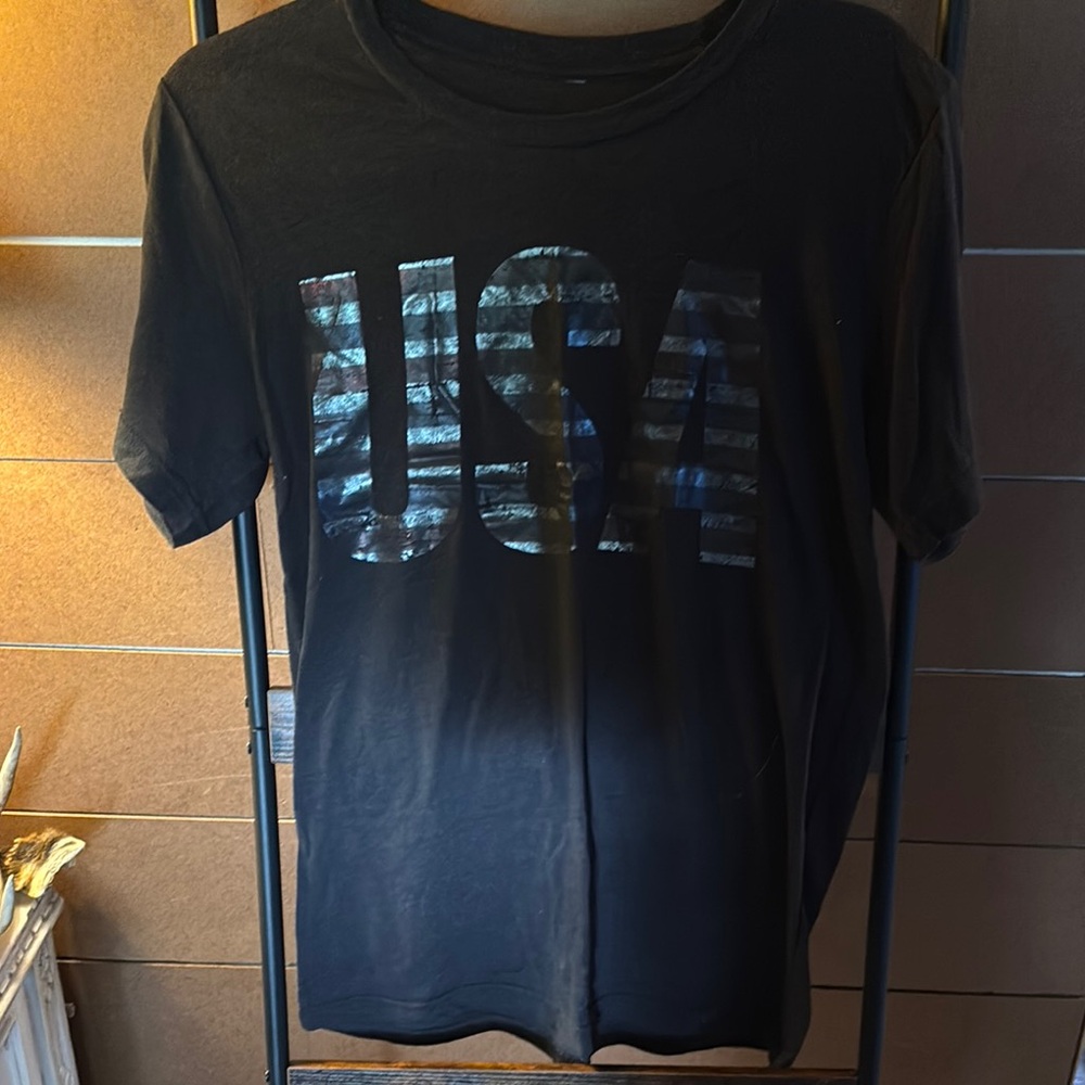 Black Nike Short Sleeve Tee with Unique Logo